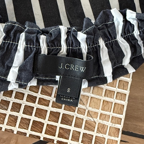 J.Crew Off Shoulder Striped Bow Top - Picture 7 of 8